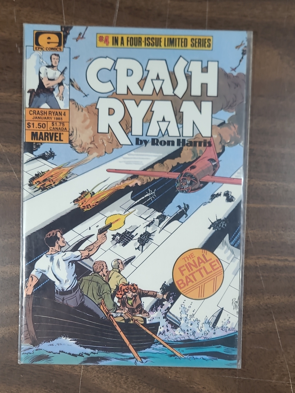 Marvel Crash Ryan Comic Book #4 January 1985 Bagged